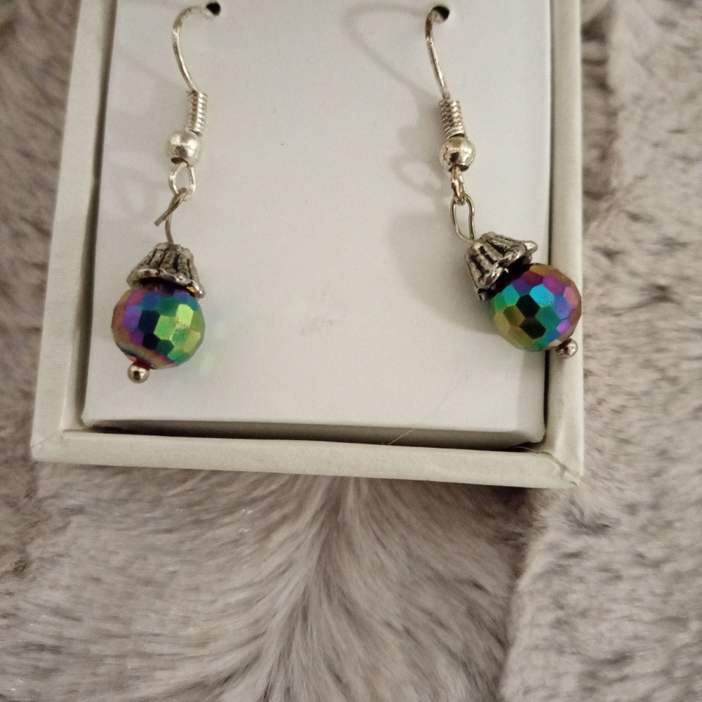 Disco ball earrings